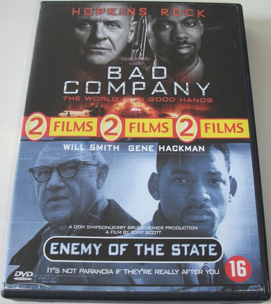 Film-Box *** BAD COMPANY & ENEMY OF THE STATE *** 2-Disc Box, Engels, Vanaf 16 jaar, Nederlands, Ophalen of Verzenden