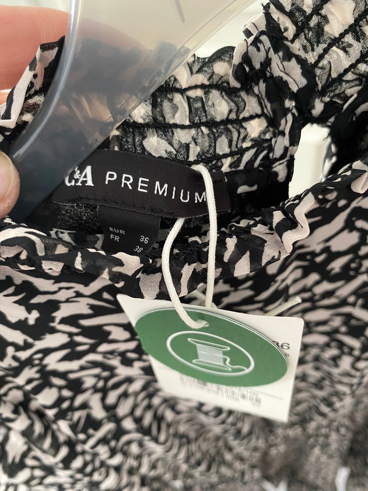 C&A Premium Jurk Zwart/Wit Maat 36, Kleding | Dames, Meerkleurig, Nieuw, Ophalen of Verzenden, Maat 36 (S)