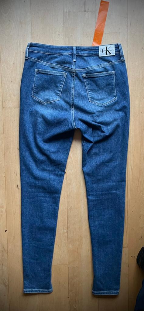 Calvin Klein High Rise Super Skinny jeans spijkerbroek W34, Ophalen of Verzenden, Zo goed als nieuw, Blauw, W33 - W36 (confectie 42/44)