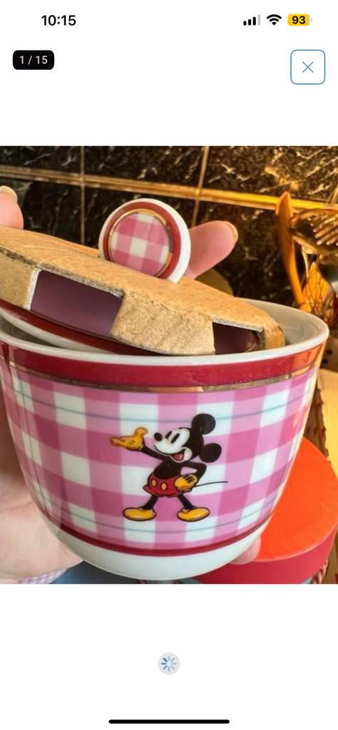 New- Disney Originals Mickey Sugar Pot, Ophalen of Verzenden, Mickey Mouse, Nieuw, Servies