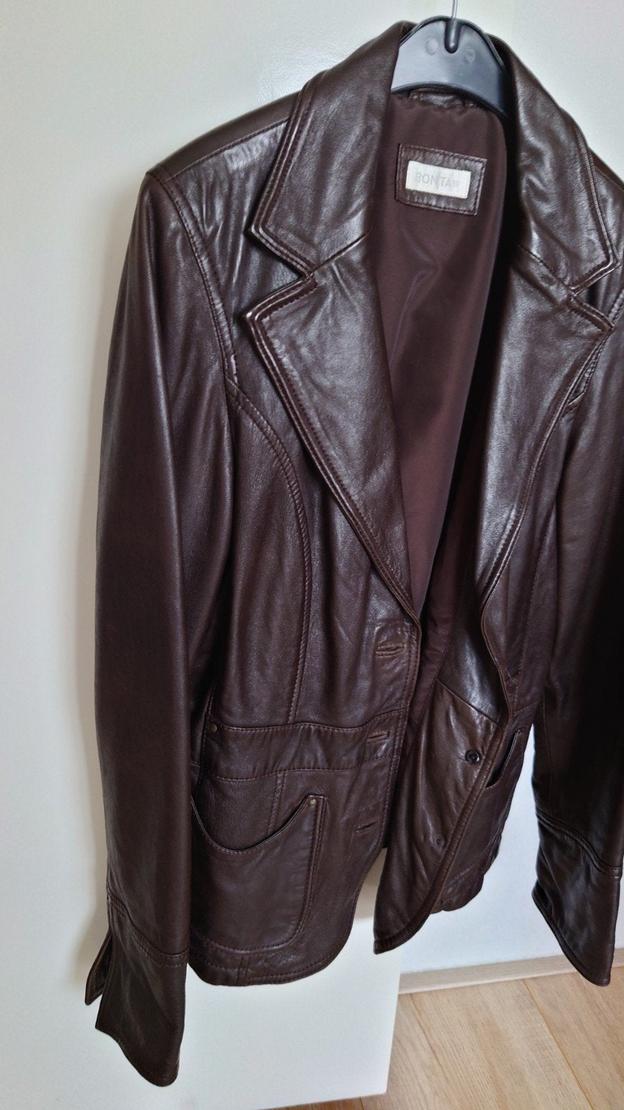 Dames jasje mt 38 Bonita donkerbruin lamm Leder, Kleding | Dames, Maat 38/40 (M), Bruin, Bonita, Ophalen of Verzenden