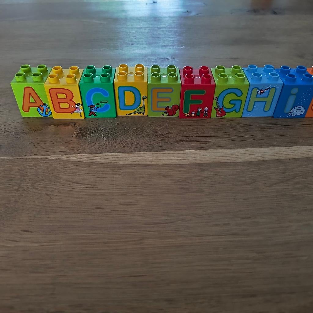 Duplo alfabet letters, Kinderen en Baby's, Speelgoed | Duplo en Lego, Ophalen of Verzenden, Gebruikt, Duplo