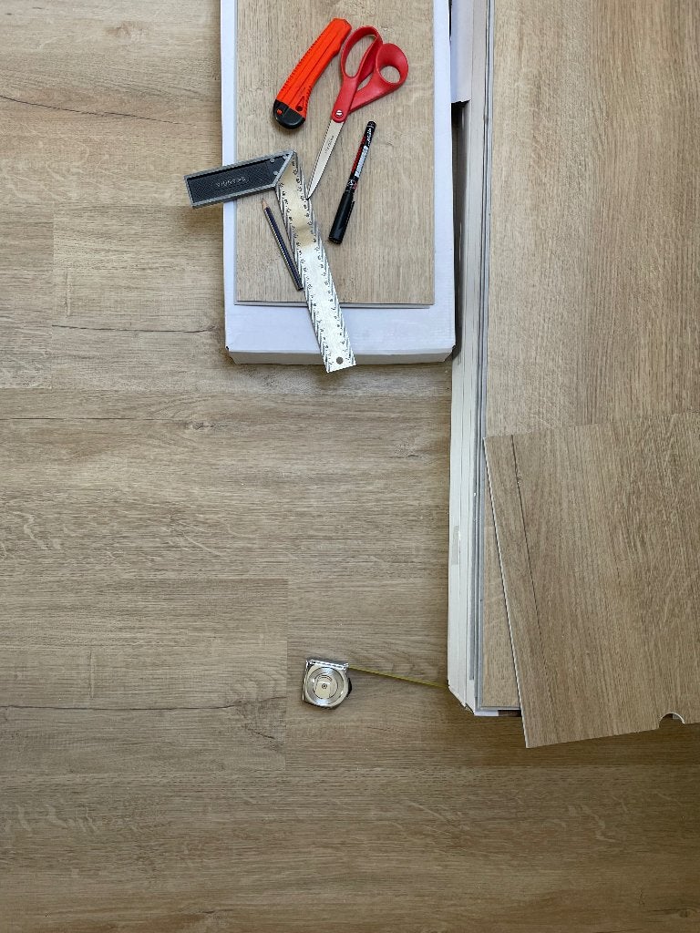 PVC click laminaat + ondervloer, Ophalen, Kunststof, 50 tot 150 cm, Nieuw