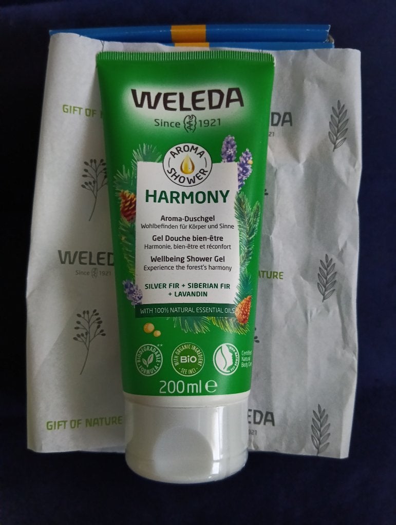 Weleda Aroma Shower Harmony & Skin Food Crème Set, Ophalen of Verzenden, Nieuw, Bodylotion, Crème of Olie