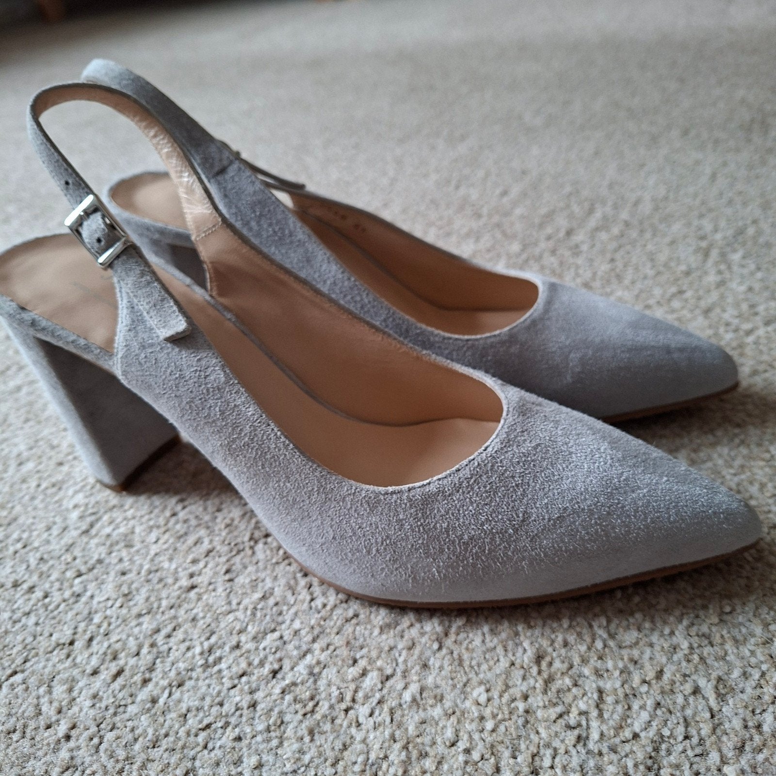 slingback suede, JR&HM, Nieuw, Ophalen of Verzenden, Schoenen met hoge hakken