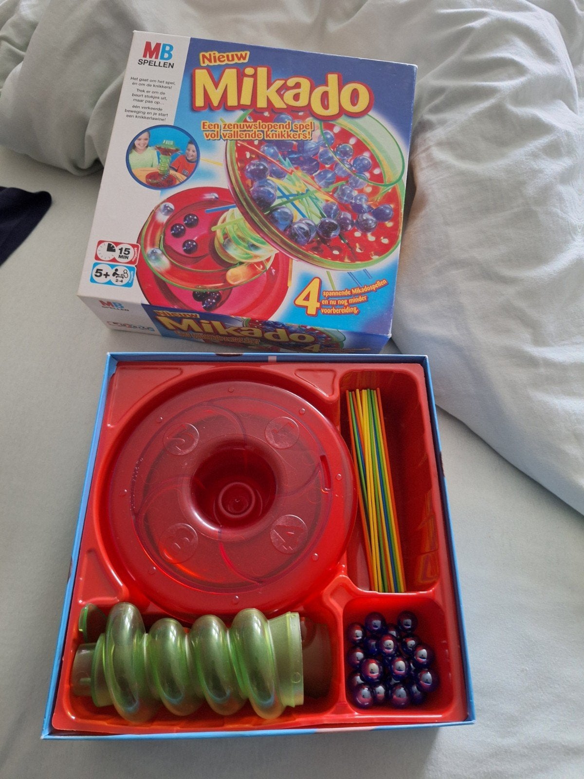 mikado spel met knikkers, Ophalen of Verzenden, Zo goed als nieuw