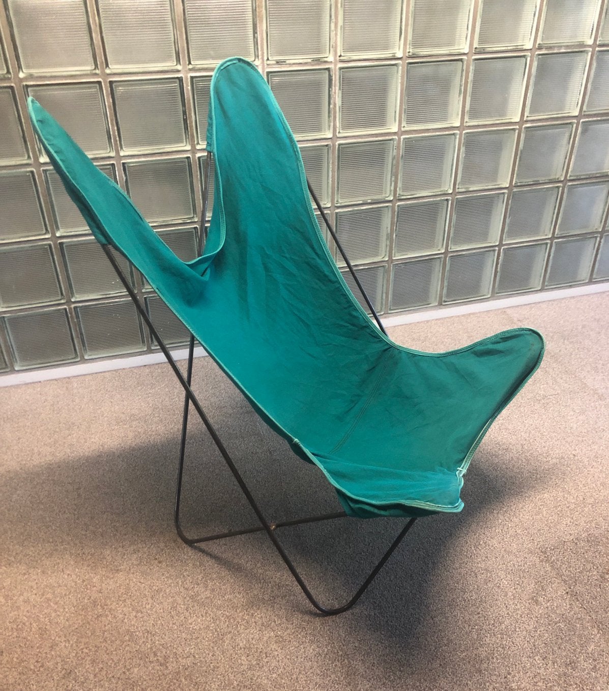 Vlinderstoel jaren 50 of 60 / Butterfly Chair, Huis en Inrichting, Fauteuils, Ophalen, Gebruikt, 75 tot 100 cm, 50 tot 75 cm