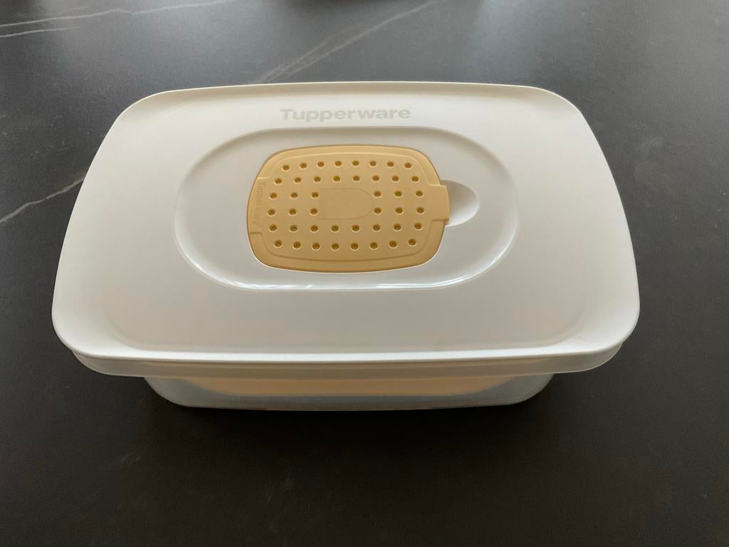 Tupperware Nieuwe Kaas Bewaardoos - 26x18 cm, Ophalen of Verzenden, Nieuw, Wit, Bus of Trommel