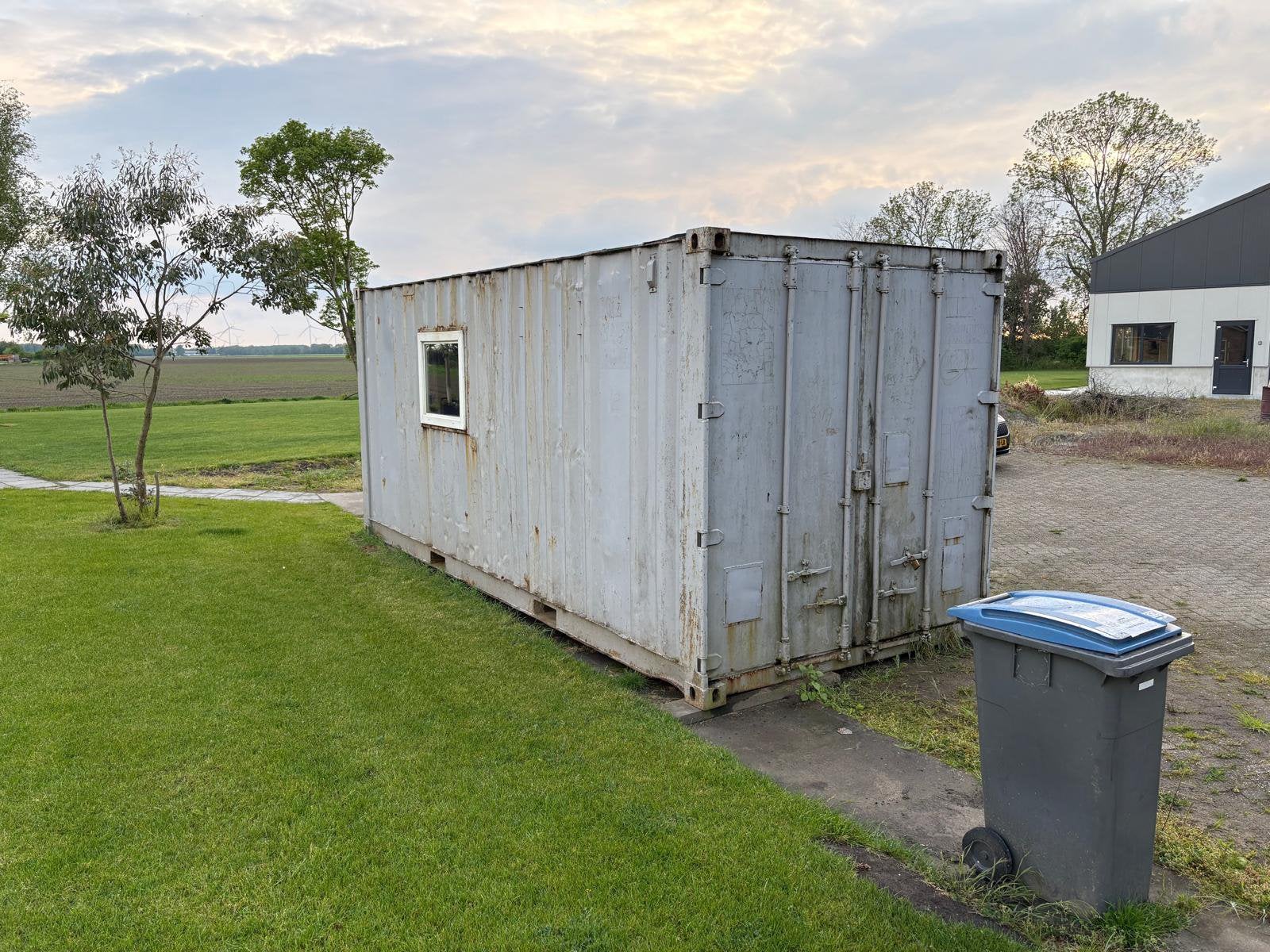 Bouwkeet Container, Ophalen, Gebruikt, Overige typen, 2 ramen