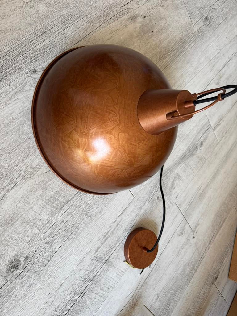 Bronzen hanglamp, Huis en Inrichting, Lampen | Hanglampen, Ophalen, Zo goed als nieuw
