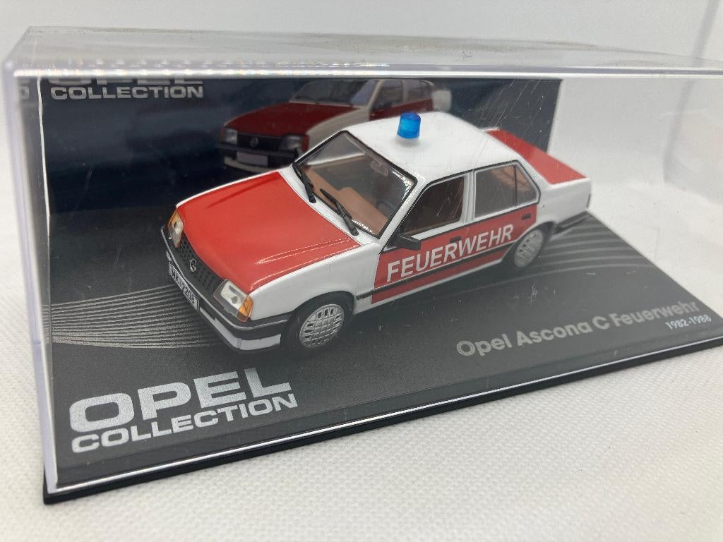 28315: Opel Ascona C "Feuerwehr" - 1982-1988 - Atlas 1:43, Hobby en Vrije tijd, Modelauto's | 1:43, Auto, Ophalen of Verzenden