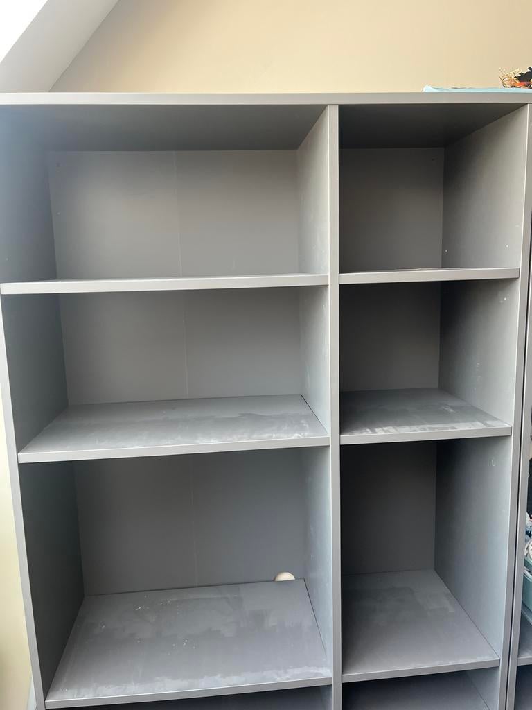 IKEA Boekenkast 200x95x37 cm - Grijs, Huis en Inrichting, Kasten | Roldeurkasten en Archiefkasten, Ophalen of Verzenden, Zo goed als nieuw