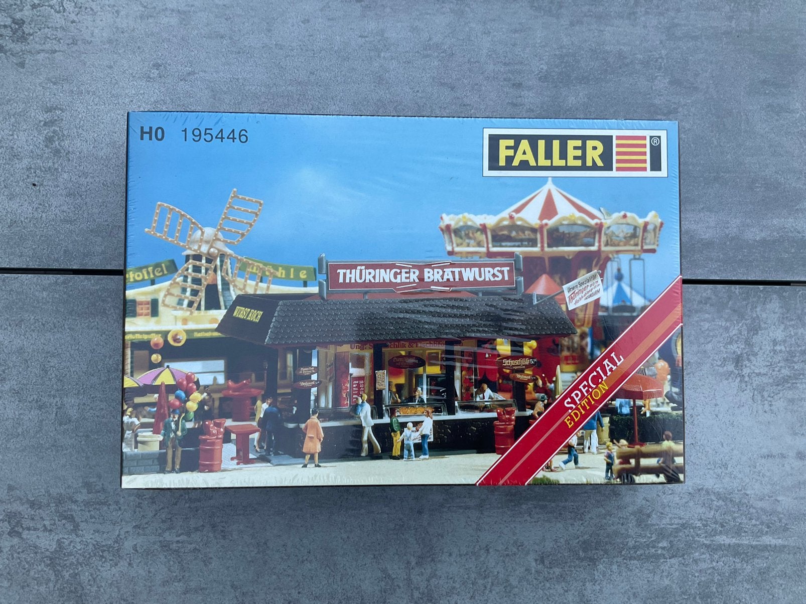 Faller 195446 Kermis Thüringer Bratwurst ongebouwd/geseald, Overige merken, Gelijkstroom of Wisselstroom, Brug, Tunnel of Gebouw