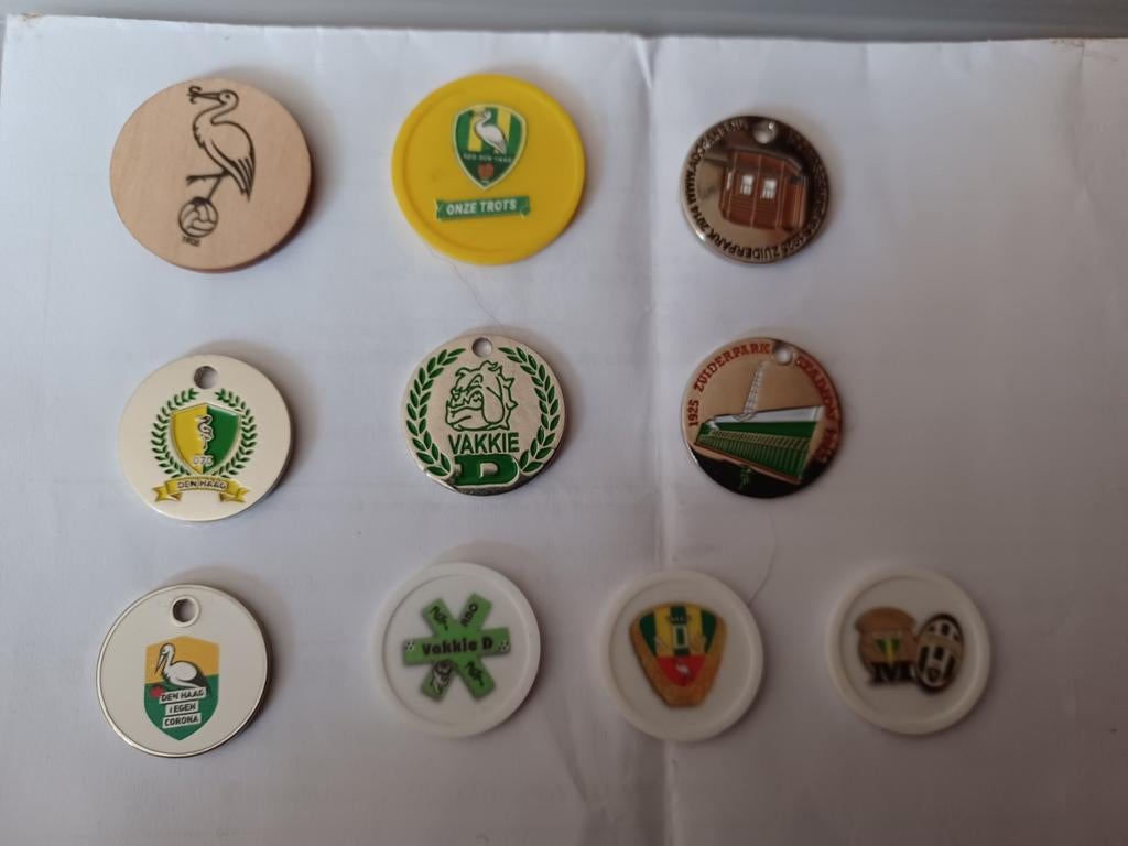 Den Haag ADO F c Winkel wagenmuntjes consumptie muntjes, Ophalen
