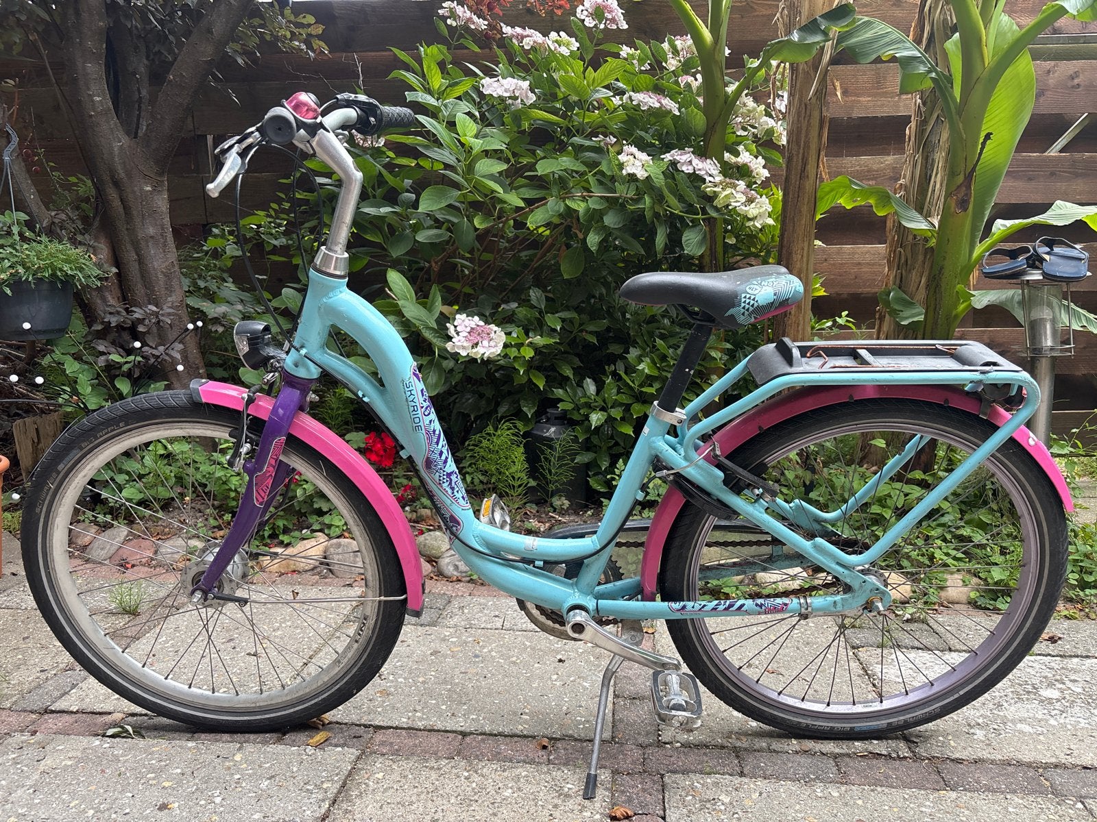 Skyride kinderfiets 20 inch, Fietsen en Brommers, Ophalen, Gebruikt, Terugtraprem, 16 tot 20 inch