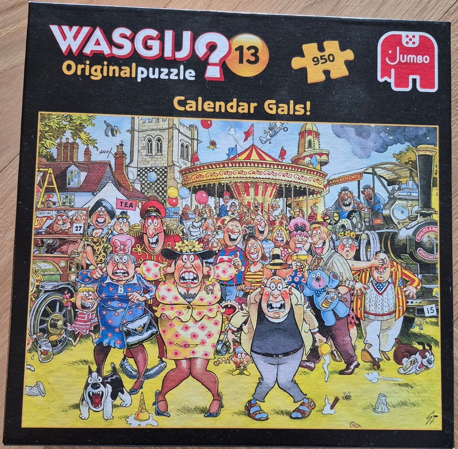 Legpuzzel Calendar Gals van WasGij (950 stukjes), Ophalen of Verzenden, 500 t/m 1500 stukjes, Zo goed als nieuw, Legpuzzel