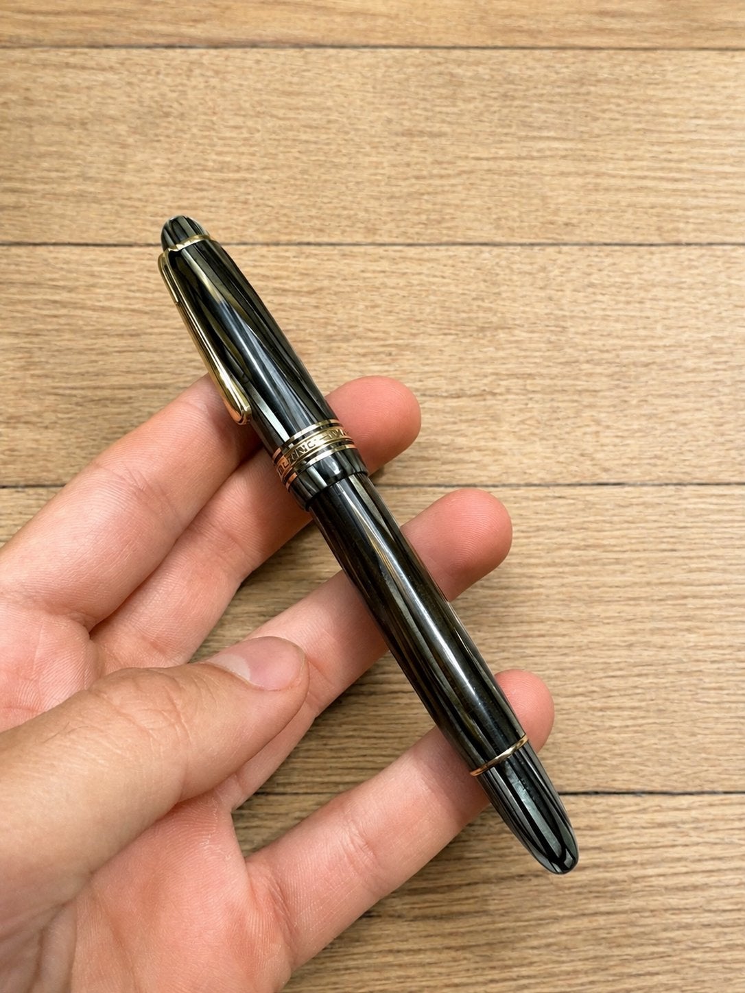 Montblanc Masterpiece 144 striated grijs vulpen, Ophalen of Verzenden, Zo goed als nieuw, Vulpen, Mont Blanc