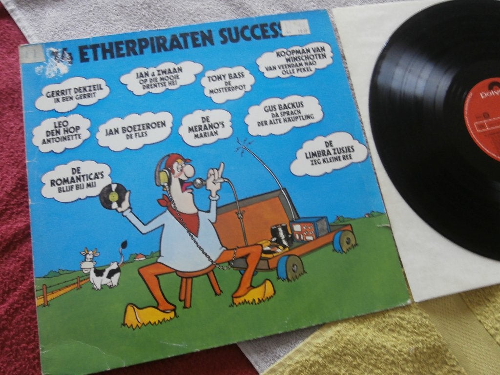 LP - 14 Etherpiraten Successen - Various Artists., LP, Zo goed als nieuw, 12 inch, Nederlandstalig