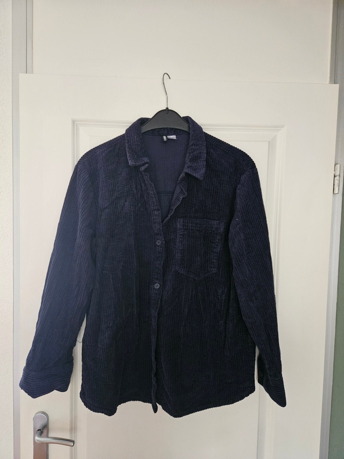 Leuke corderoy blouse H&M maat M, Maat 38/40 (M), H&M, Blauw, Ophalen of Verzenden