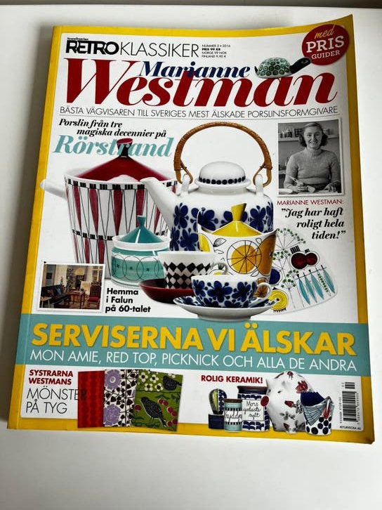 Retro Klassiker Rōrstrand  Marianne Westman Naslagwerk, Ophalen of Verzenden, Zo goed als nieuw, Overige typen