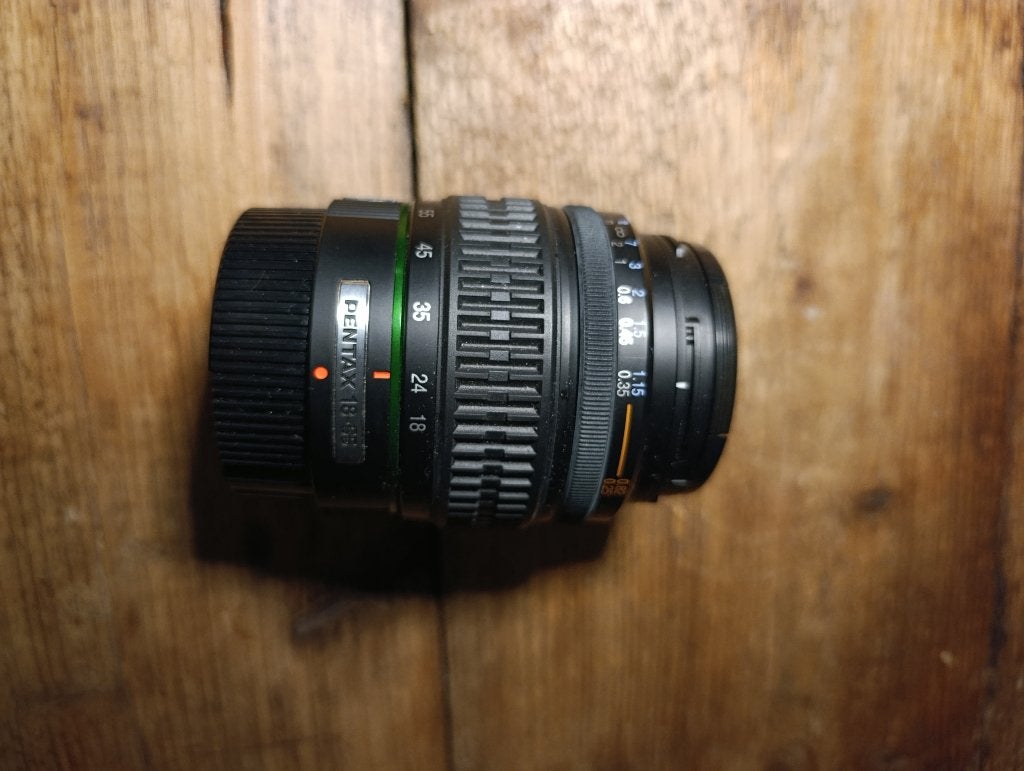 Pentax lens 18-55, 18 mm, Zo goed als nieuw, Standaardlens, Pentax K-mount