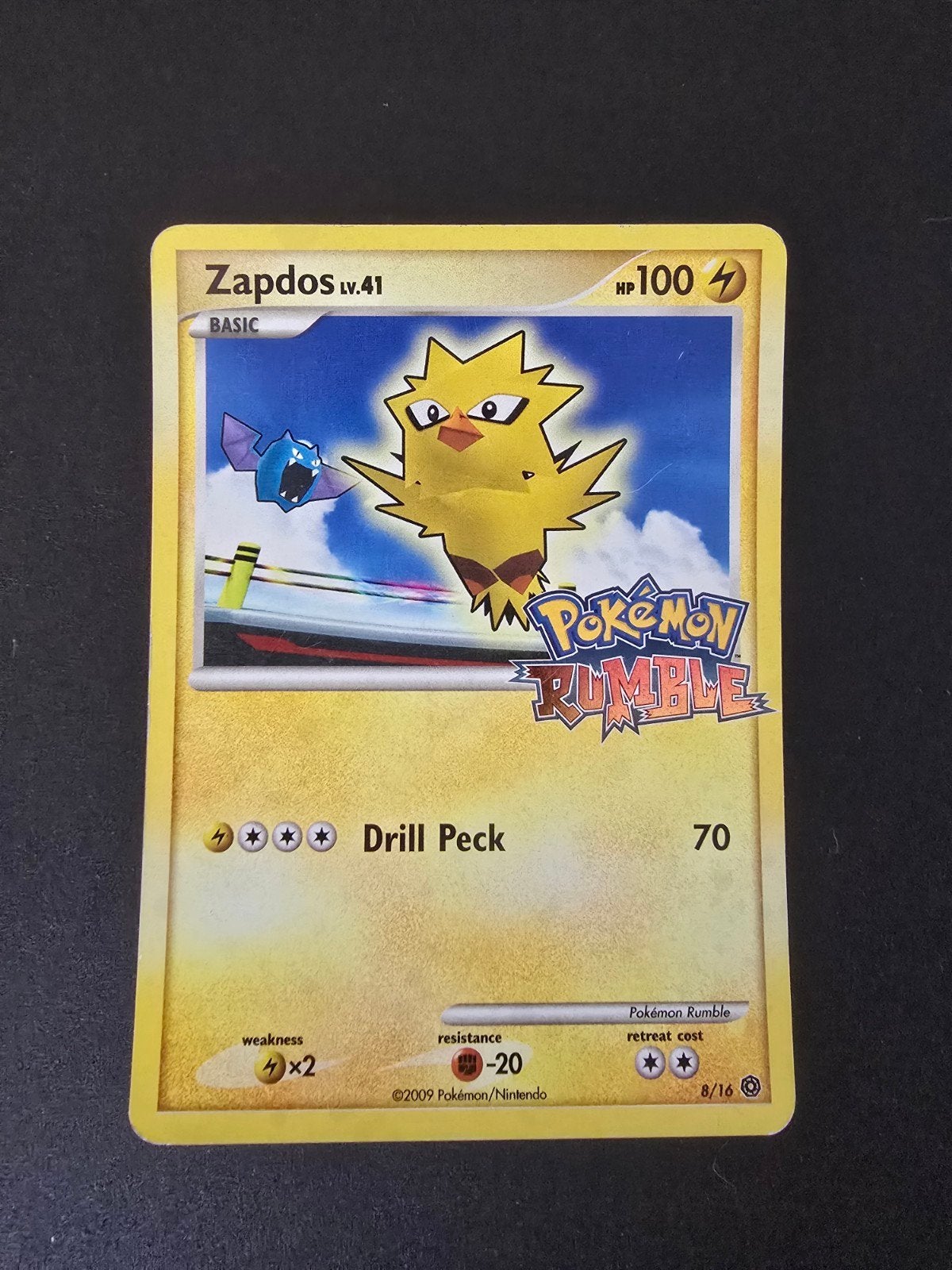 2009 Pokemon Rumble Zapdos  8/16 Rare, Hobby en Vrije tijd, Ophalen of Verzenden, Nieuw, Losse kaart