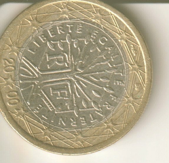 1 euro 2000 frankrijk, Postzegels en Munten, Verzenden, Frankrijk, 2 euro