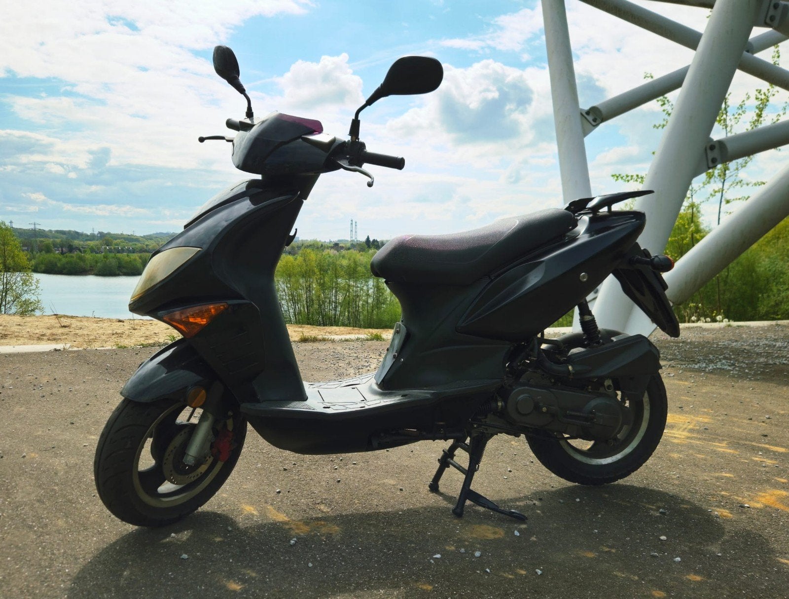 Tomos Nitro scooter met geel kenteken en nieuw revisie motor, Ophalen
