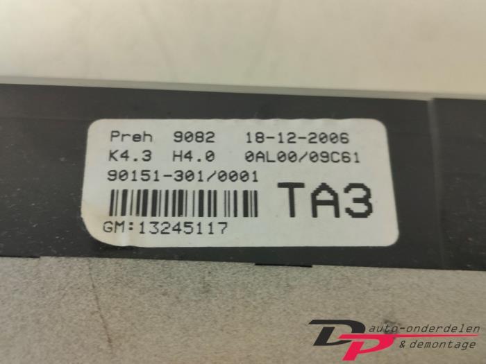 Kachel Bedieningspaneel van een Opel Astra, Auto-onderdelen, Gebruikt, -, -, Opel