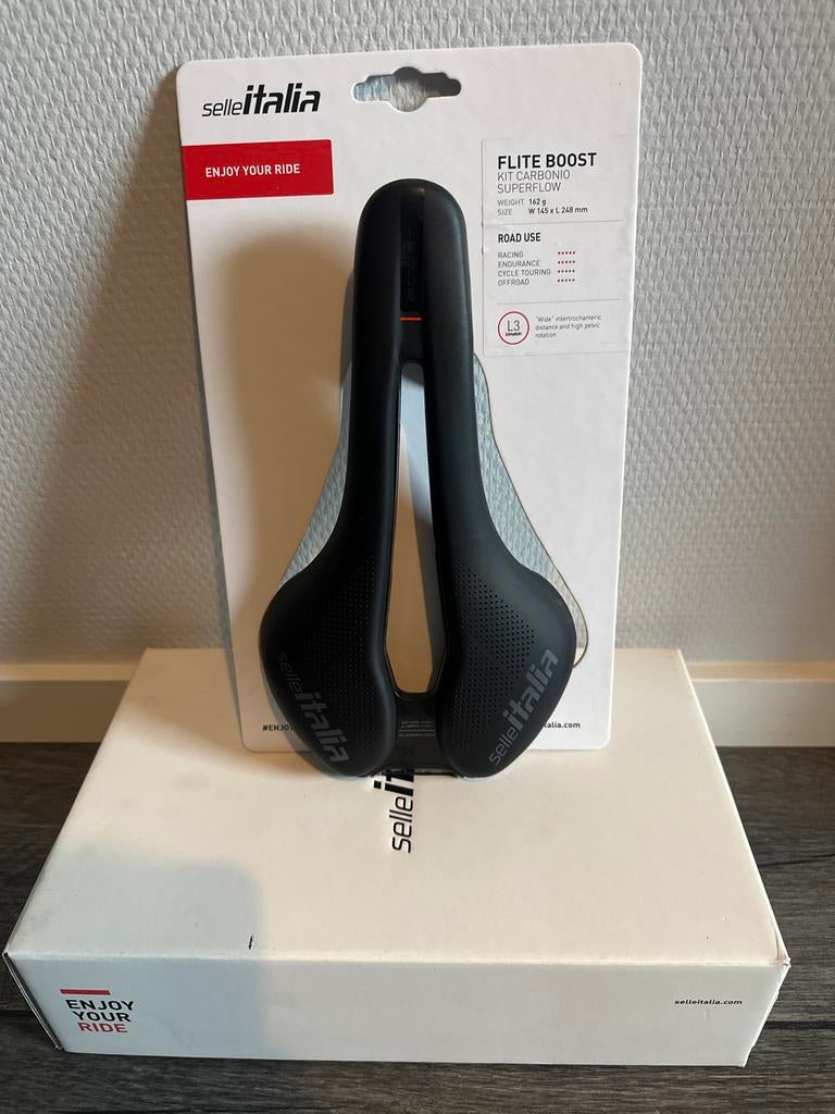 Selle Italia Flite Boost Kit Carbonio Superflow Zadel, Fietsen en Brommers, Fietsonderdelen, Nieuw, Ophalen of Verzenden, Zadel