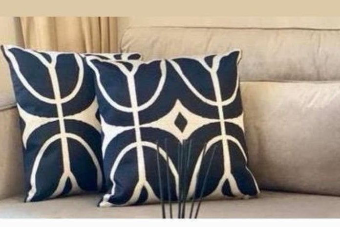 Set van 2 Colmore design kussens - 50x50 cm, Overige merken, Meerkleurig, Met print, Vierkant