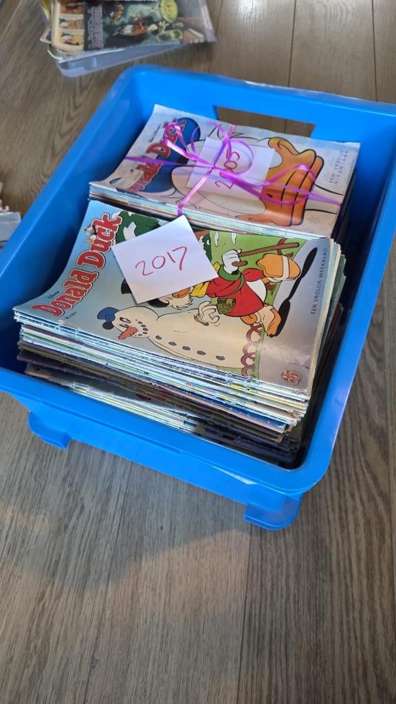 Donald Duck 6 grote curverbakken jr 70 t/m 20, Boeken, Tijdschriften en Kranten, Ophalen, Gelezen, Overige typen