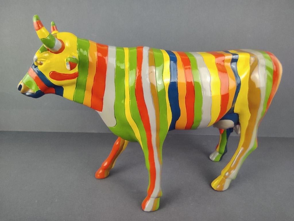 CowParade / Cow Parade Koe "Alfredka" LARGE (zeldzaam), Antiek en Kunst, Kunst | Designobjecten, Ophalen of Verzenden