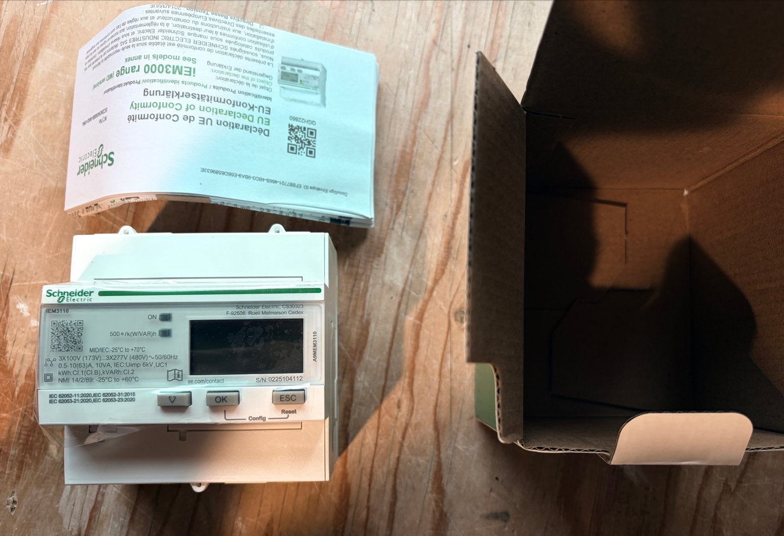 Schneider kWh meter 63A A9MEM3110 - Nieuw in doos, Ophalen of Verzenden, Nieuw, Schneider Electric, Overige typen