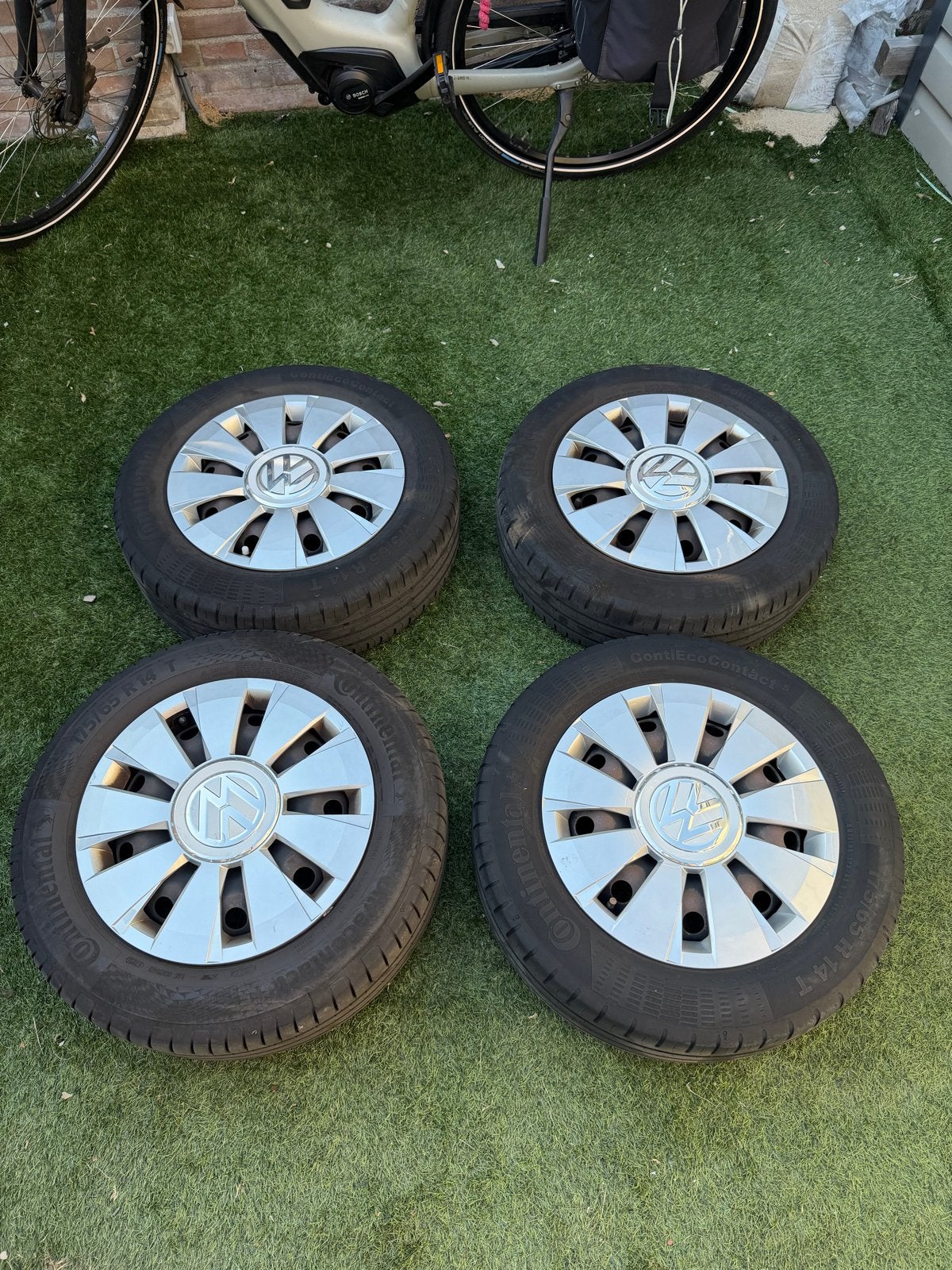 Volkswagen Up velgen set 4x100, Auto-onderdelen, Banden en Velgen, Ophalen, 14 inch, Gebruikt, 175 mm