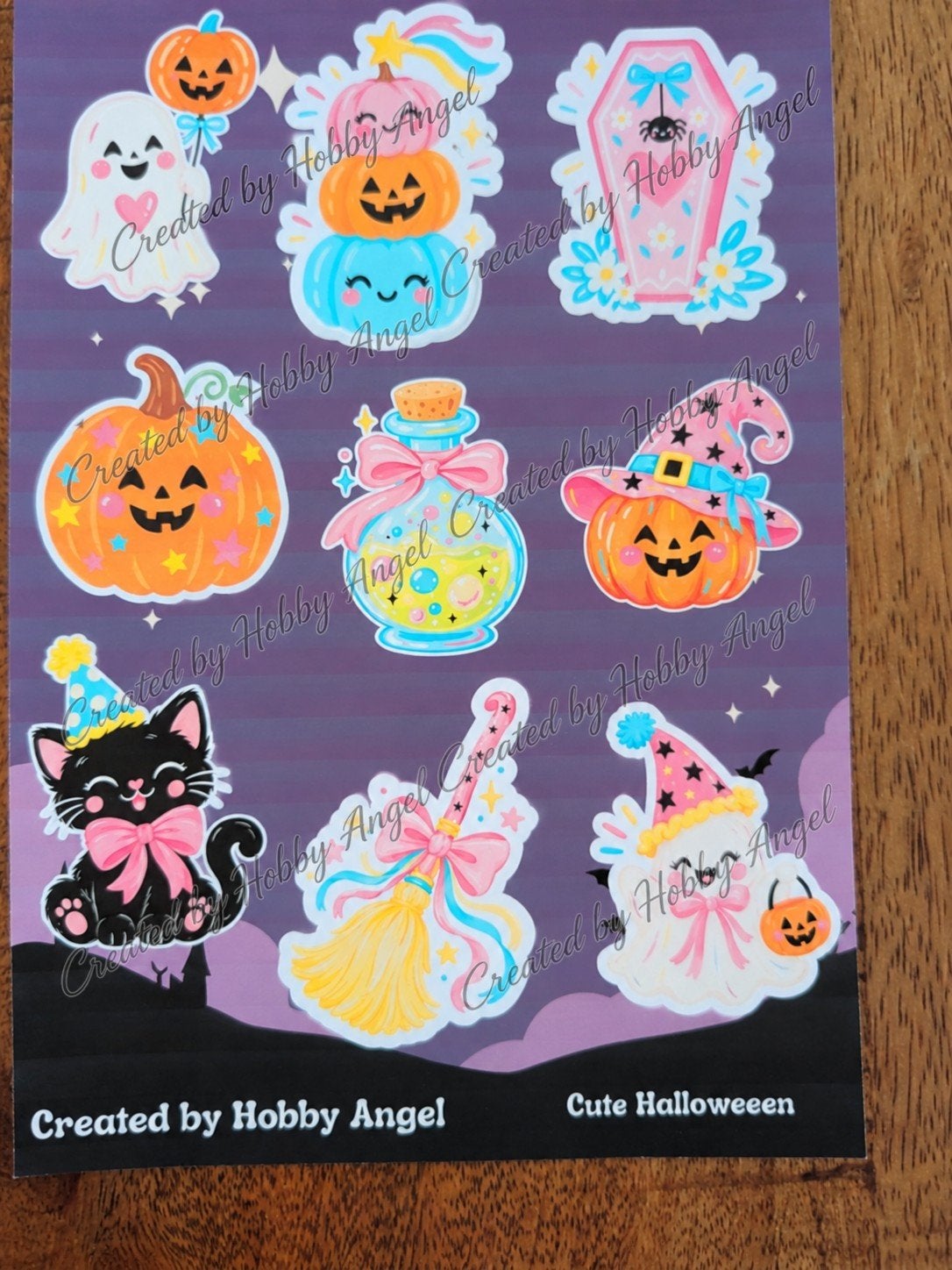 Leuke Halloween Stickers van Hobby Angel, Ophalen of Verzenden, Nieuw, Meerdere stickers