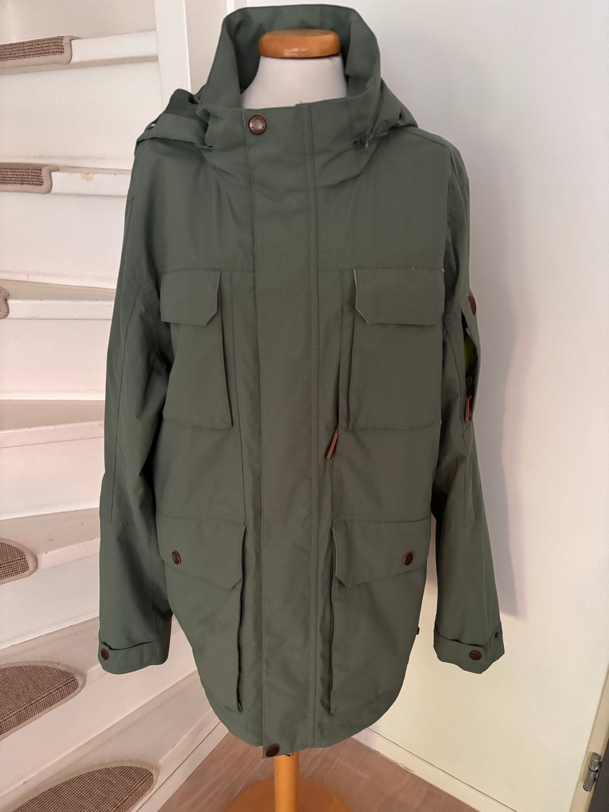 Human Nature Water- en Winddichte Ademende Jas XL, Kleding | Heren, Ophalen of Verzenden, Zo goed als nieuw, Maat 56/58 (XL), Groen