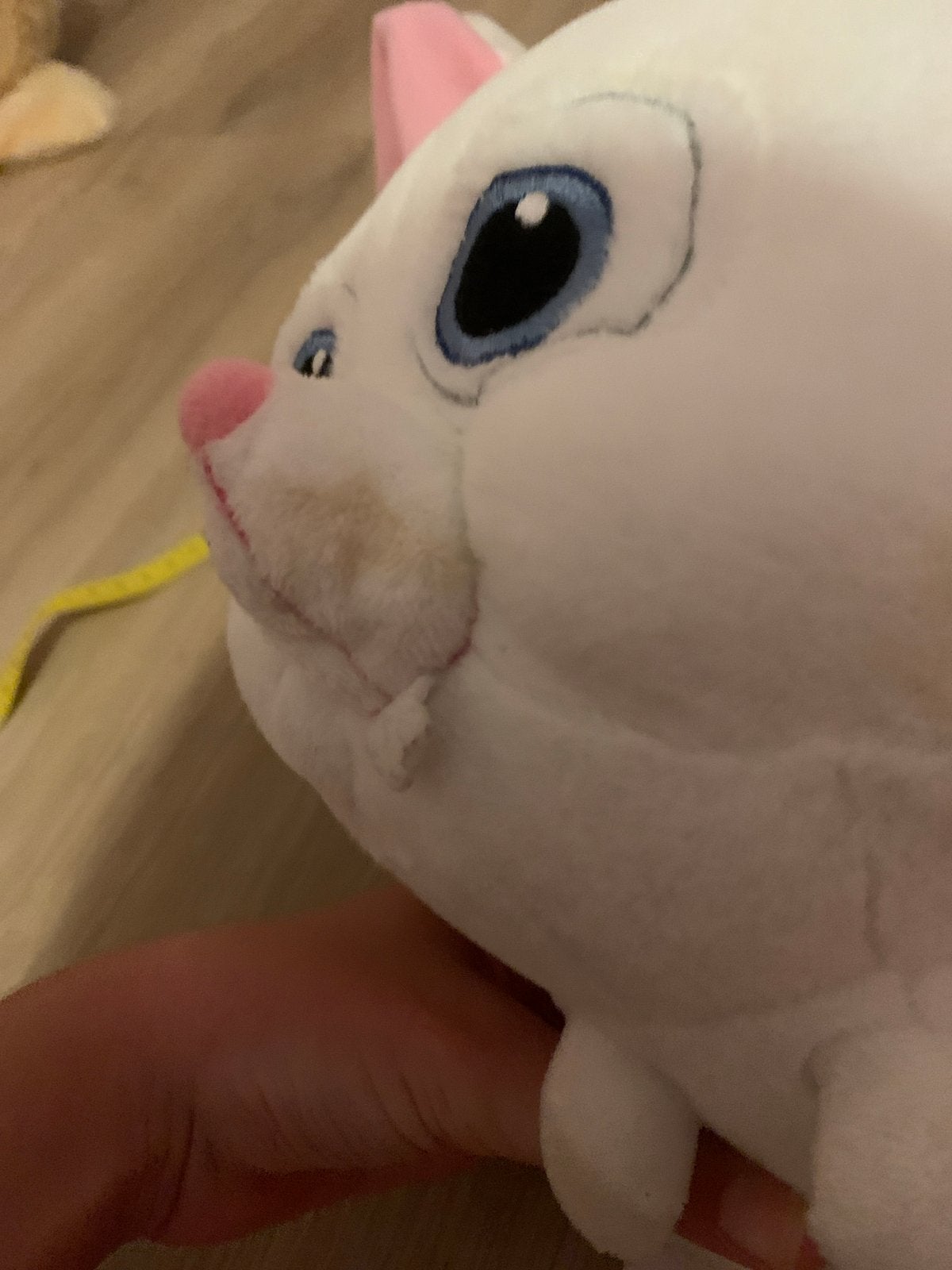 Knuffel Konijn Sneeuwbal Huisdiergeheimen 40cm Buigbare Oren, Gebruikt, Overige merken, Konijn, Middelgroot (20 tot 80 cm)
