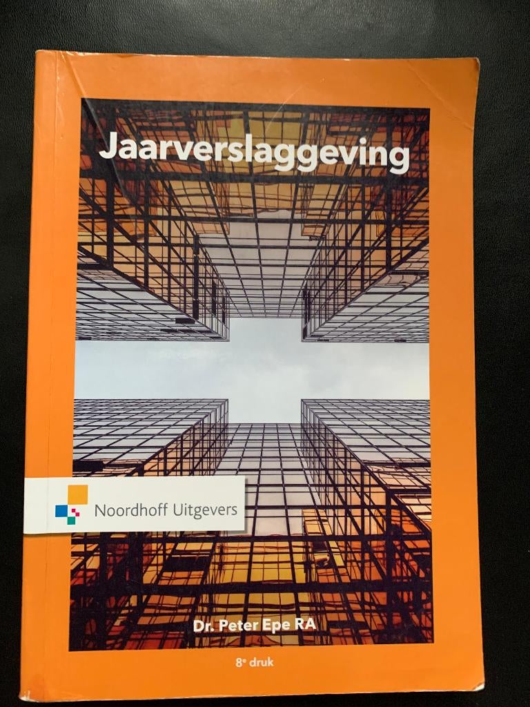 HBO Jaarverslaggeving, Boeken, Ophalen of Verzenden, Beta, Zo goed als nieuw, HBO