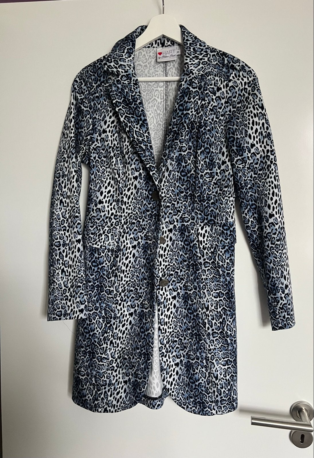 HART by Helena Hart panterprint jasje XS, Ophalen of Verzenden, Zo goed als nieuw, Maat 34 (XS) of kleiner, Blauw