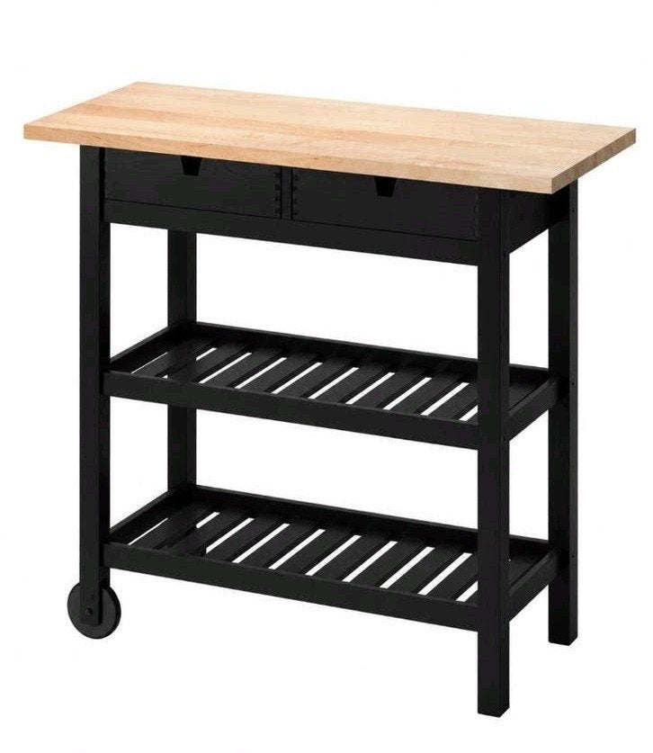 IKEA FÖRHÖJA Roltafel/Keukentrolley Berken 100x43 cm, Ophalen, Hout, IKEA, Keukentrolley