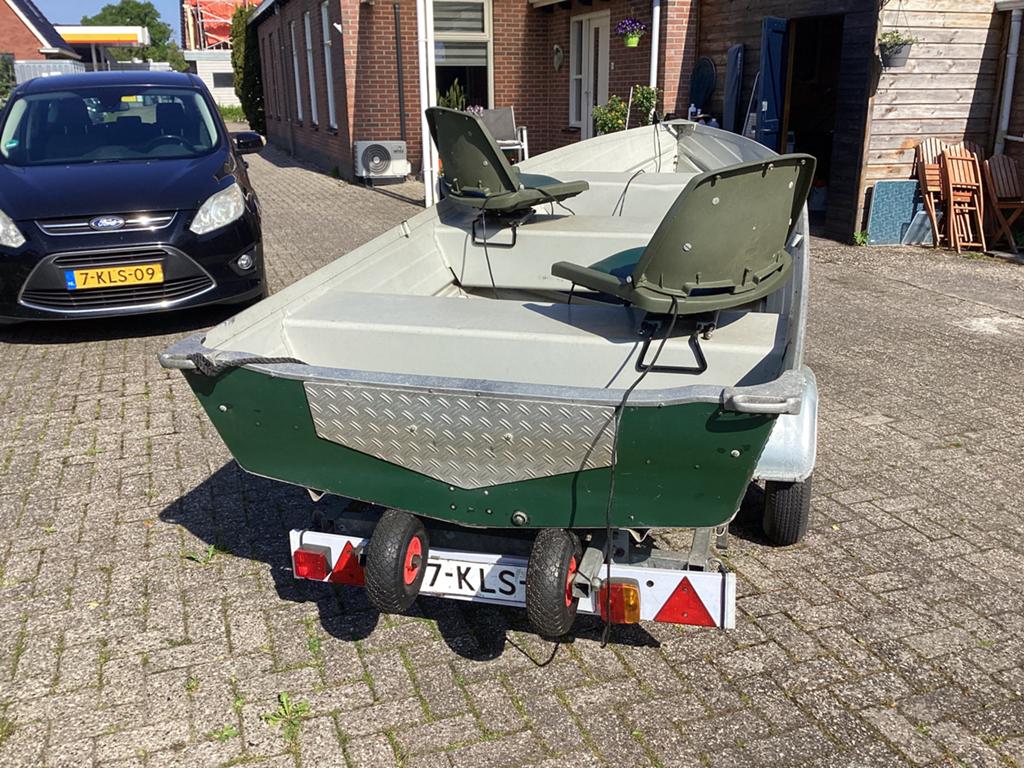 ALUMINIUM QuickSilver 410 + Verano 410 gewijzigd 25 mei, Watersport en Boten, Vis- en Consoleboten, Ophalen, Tot 10 pk, Aluminium