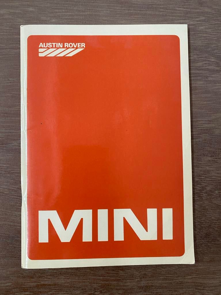 Instructieboekje Mini 1986 - Austin Rover, Auto diversen, Handleidingen en Instructieboekjes, Ophalen of Verzenden