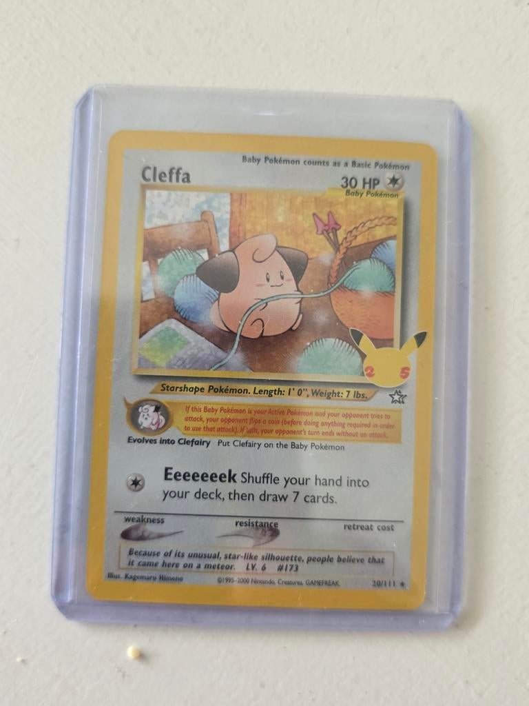 Cleffa Pokémon kaart - Celebrations 25th Anniversary, Ophalen of Verzenden, Zo goed als nieuw, Losse kaart
