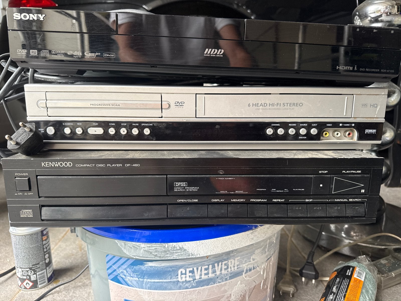 Sony DVD Recorder, VCR en Kenwood CD Speler, Gebruikt, Met harddisk, Dvd-recorder, Ophalen of Verzenden