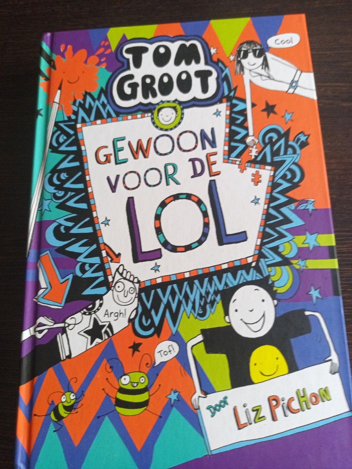 Gewoon voor de lol / Tom Groot, Boeken, Ophalen of Verzenden, Zo goed als nieuw, Liz Pichon, Fictie