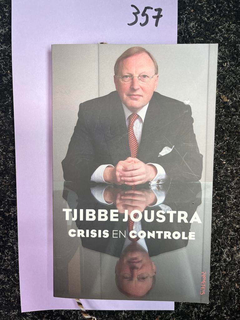 Tjibbe Joustra - Crisis en Controle, Boeken, Ophalen of Verzenden, Zo goed als nieuw