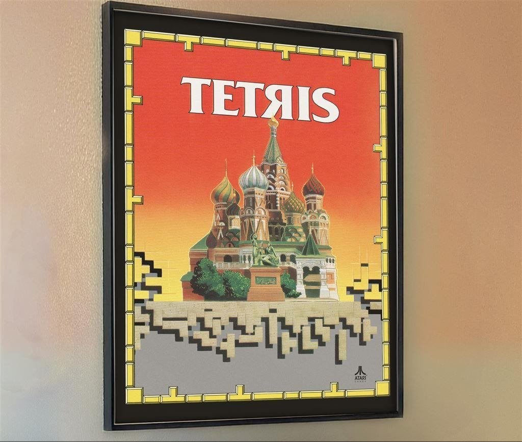Grote TETRIS Atari Cover Art Poster, Puzzel en Educatief, Verzenden, 1 speler, Nieuw