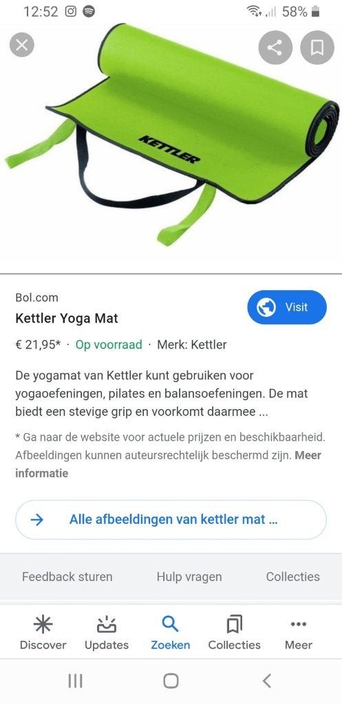yogamat, Ophalen, Zo goed als nieuw, Yogamat