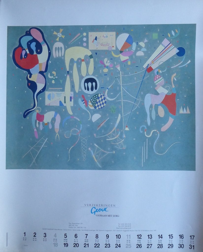 Wassily Kandinsky - Various Actions. Poster, Verzamelen, Posters, Ophalen of Verzenden, Nieuw, A1 t/m A3, Film en Tv
